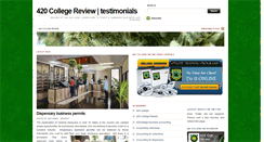 Desktop Screenshot of 420collegereview.com