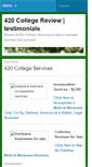 Mobile Screenshot of 420collegereview.com