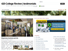 Tablet Screenshot of 420collegereview.com